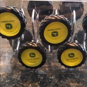 John Deere shower curtain hooks